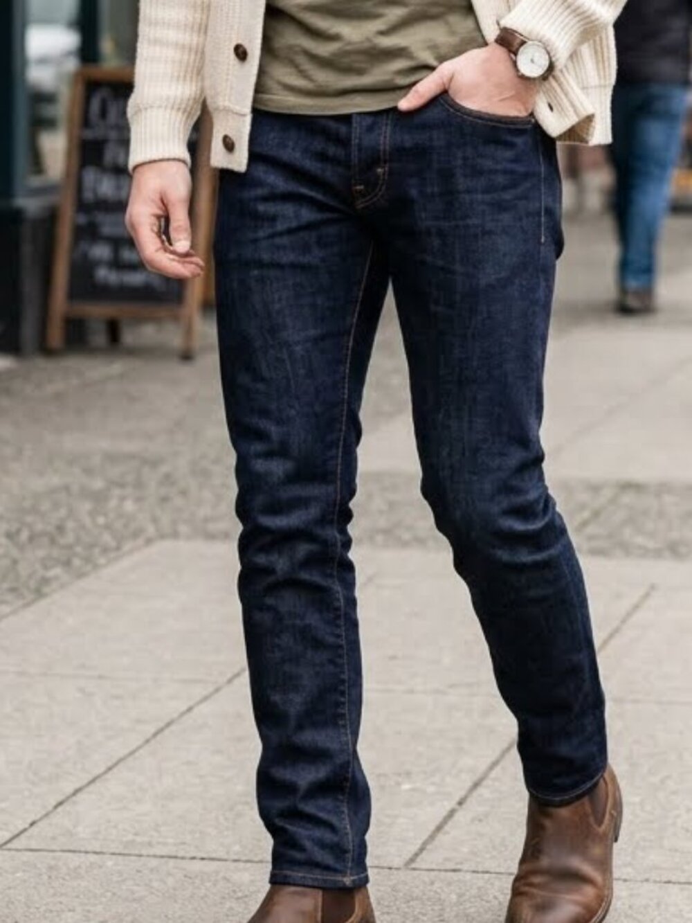 Jack & Jones Jeans Intelligence Men's Slim Fit Size 32 Glenn Blue Denim Pants
